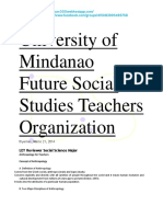 University of Mindanao Future Social Studies Teachers Organization