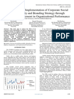 Analysis of The Implementation of Corporate Social Responsibility and Branding Strategy Through Employee Engagement in Organizational Performance