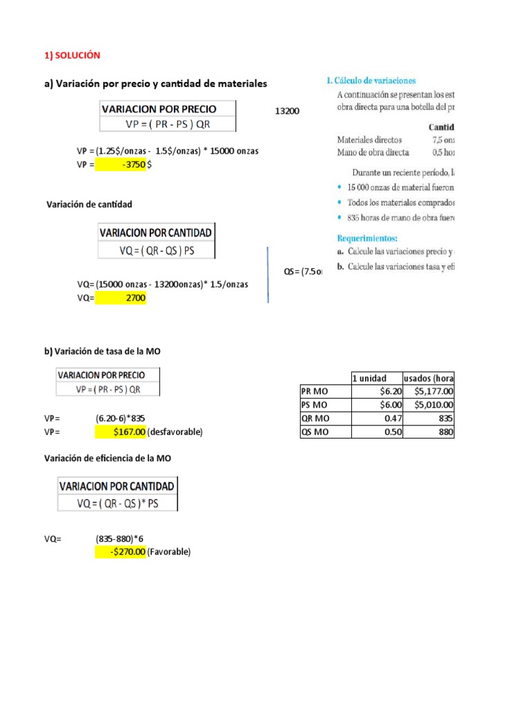 Ejercicios Resueltos Costos y Presupuestos | PDF
