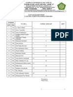 Daftar Hadir Kirab