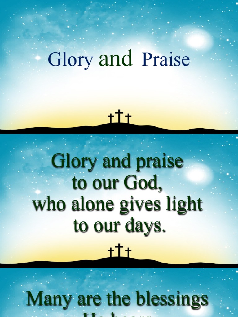 Glory and Praise to Our God | PDF