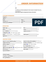 Order Information: Common Rail System