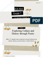 Exploring culture and history through poetry