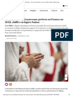 Ordinations _ 122 nouveaux prêtres en France en 2022, chiffre en légère baisse