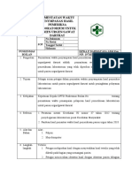 Sop Pementauan Waktu Penympanan Hasil Pemeriksa Laboratorium Untuk Pasien Urgen