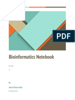 Bioinformatics Notebook: By: Abdul Hannan Malik