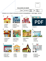 Evaluacion de Inglés 6tos Places in The City