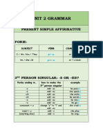 Unit 2 Grammar: Present Simple Affirmative