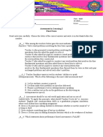 Assessment of Learning Final Exam Bacunawa