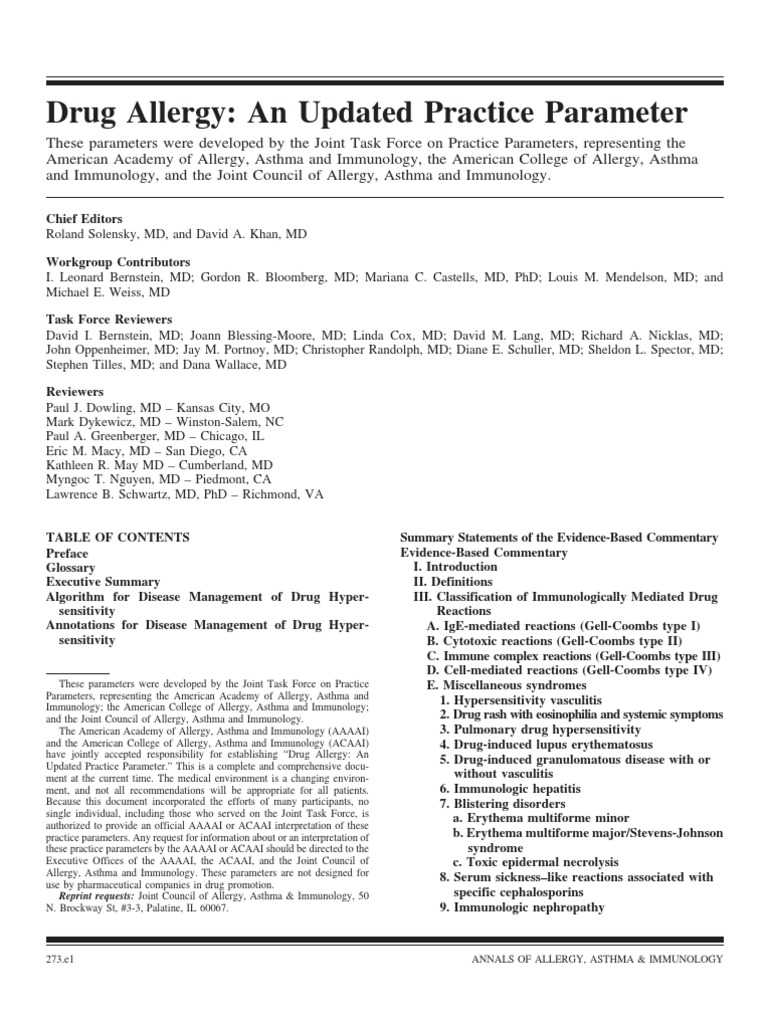 2010 Drug Allergy | PDF | Allergy | Nonsteroidal Anti Inflammatory Drug