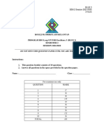 Matriculation Prepspm Biology SB025