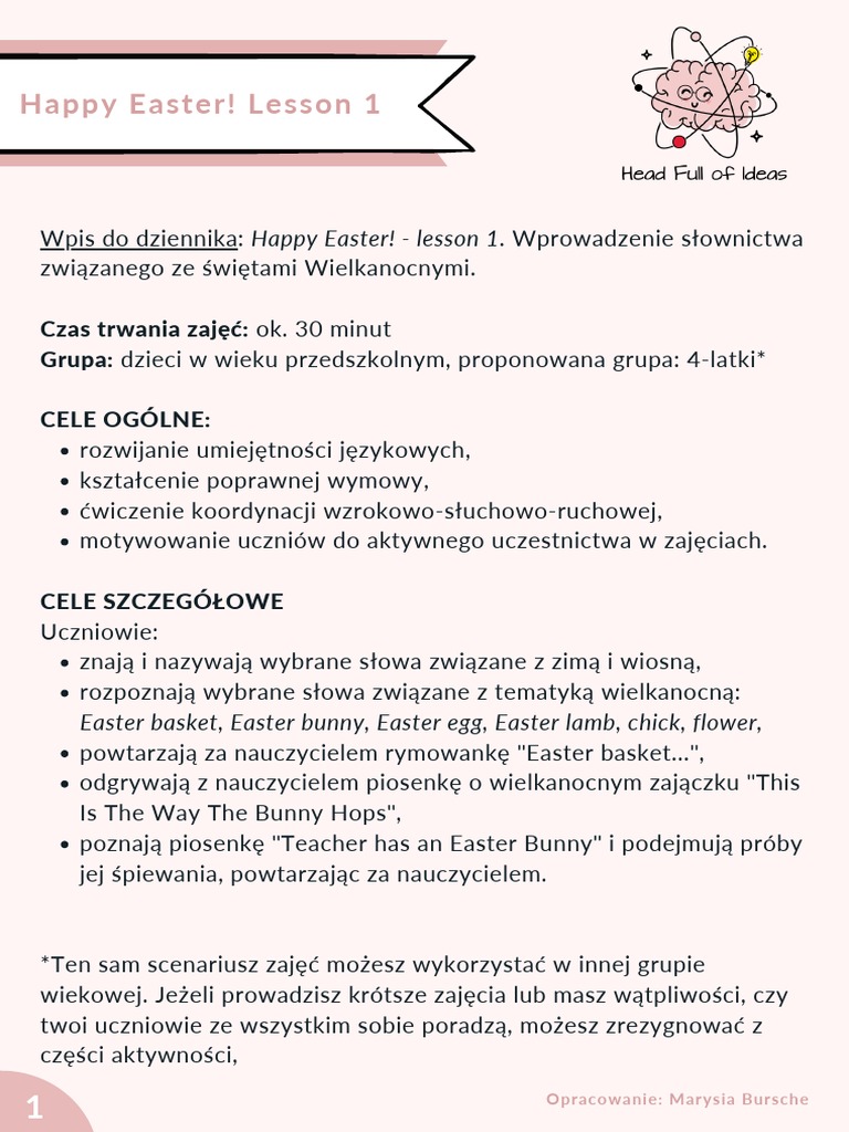 Happy Easter Lesson 1 | PDF
