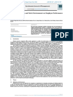 Effect of Motivation and Work Environment On Employee Performance of Pt. Xyz