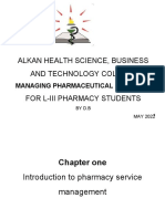Manage Pharm - Service Chapter-1