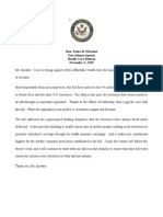 SPEECH: Floor Statement Regarding Health Care Reform and Puerto Rico