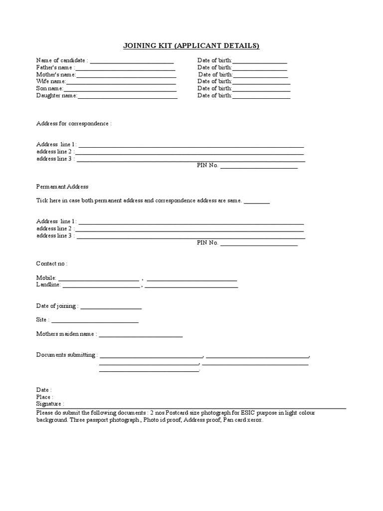 Joining Kit | PDF | Career & Growth