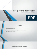 Interpreting As Process: Sandra Hale 2007: Community Interpreting