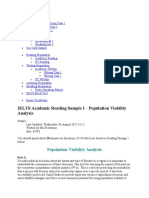 IELTS Academic Reading Sample 1 - Population Viability Analysis