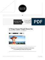 6 Things Happy People Never Do