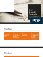 Cost-Benefit Analysis: Ma. Rossana H. Fernandez Educ 202 - Statistics