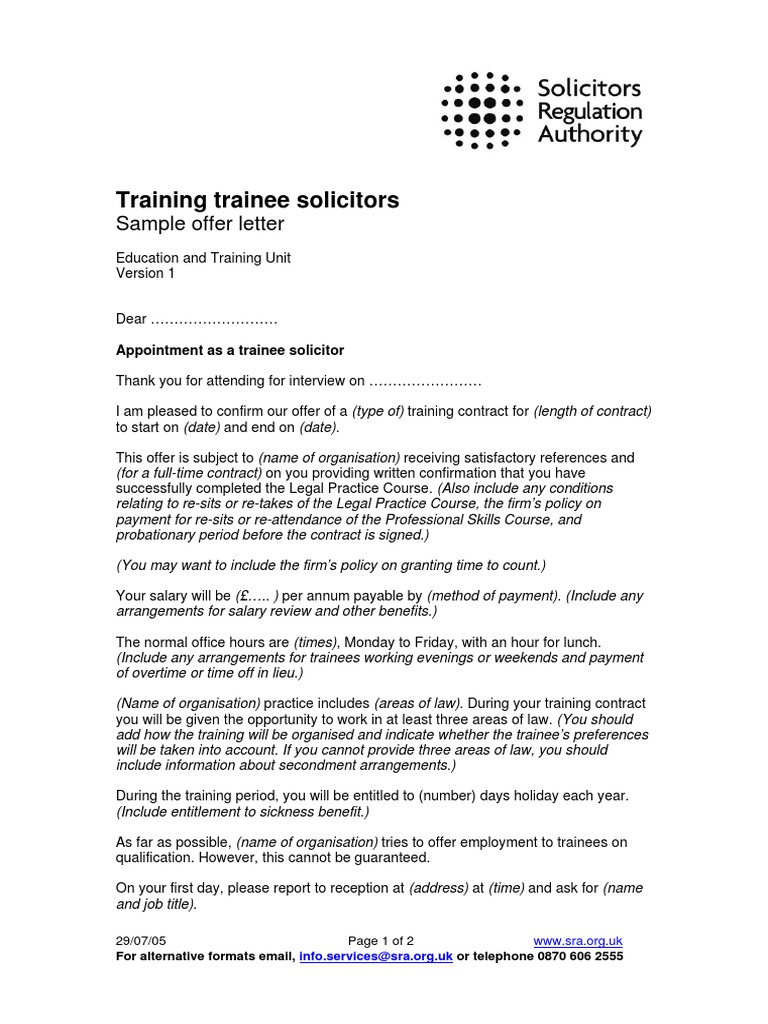 solicitor training contract cover letter