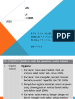 Indikator Hygiene Sanitasi Dan Kesehatan Dan Keselamatan Kerja