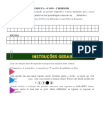 Diagnóstico de Matemática 6o Ano 2o Bimestre