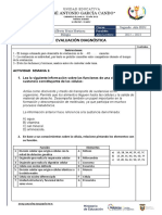 Diagnóstico Segundo Año 2022 - 2023