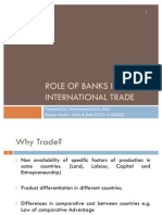 Role of Banks in International Trade IMRAN ACA