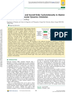 Oscillatory Di Ffusion and Second-Order Cyclostationarity in Alanine Tripeptide From Molecular Dynamics Simulation