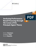 IOB Working Paper - Analysing PBF Through The Lenses of The Principal-Agent Theory