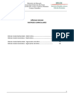 Matriz Curricular Ciências Sociais 2022