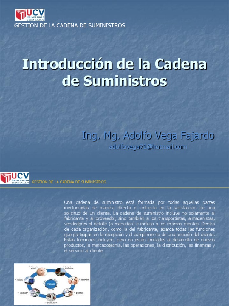 INTRODUCCIÓN A LA CADENA DE SUMINISTROS | PDF | Economias | Business