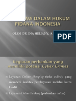 Kapita Selekta Pidana B (Cyber Law Dalam Hukum Pidana Indonesia)