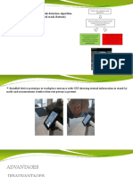 Simplified Workflow of The Mask Detection Algorithm: and Processed Image With Detected Mask (Bottom)