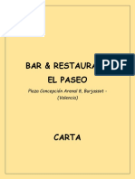 Menu El Paseo