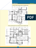 Typical Unit Plan of Mig (2 BHK) Flats at Vasant Kunj: Special Housing Scheme 2021