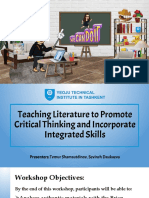 Teaching Literature To Promote Critical Thinking and Incorporate