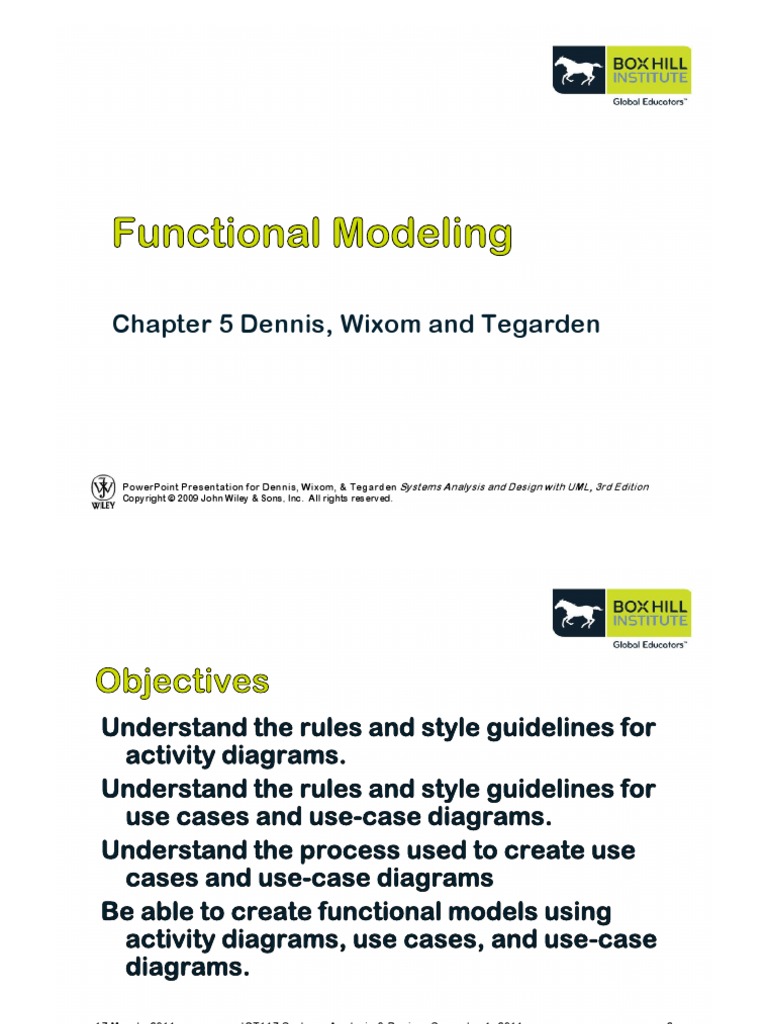 ICT117 Week06 Functional Modelling S | PDF | Use Case | Business Process
