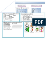 Affirmative Form Negative Form Interrogative Form Full Forms Short Forms Full Forms Short Forms