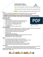 Lista de Útiles 7º Grado 2022