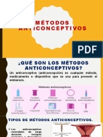 MÉTODOS ANTICONCEPTIVOS