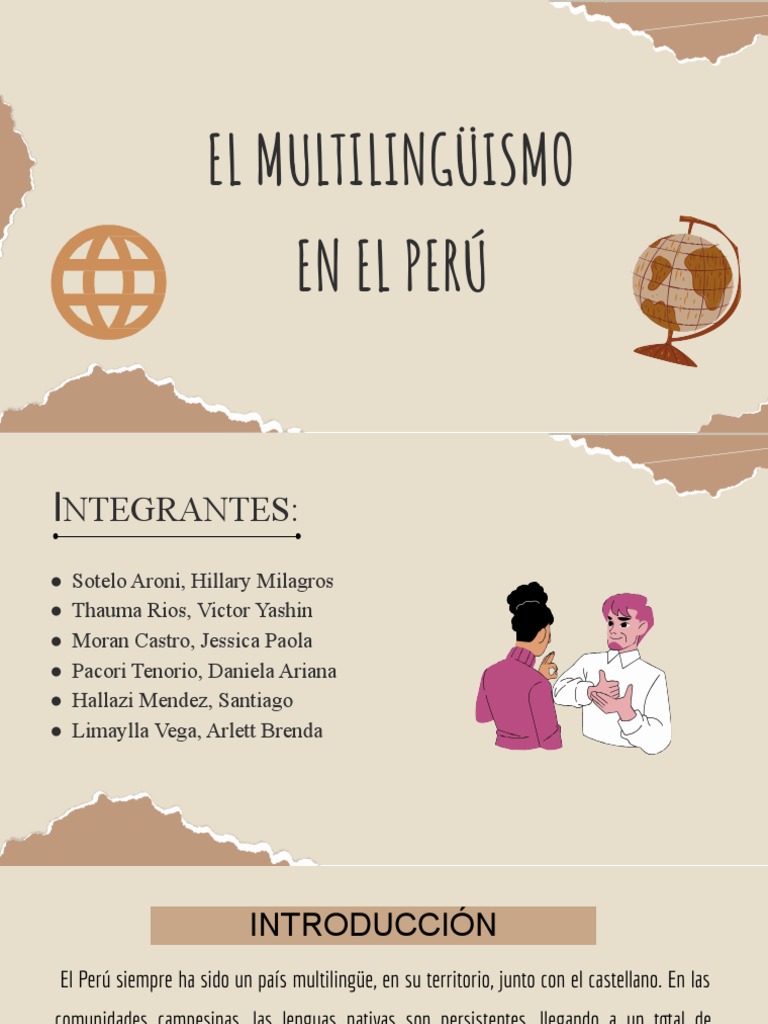 EL MULTILINGüISMO EN EL PERÚ | PDF | Perú | Lengua española