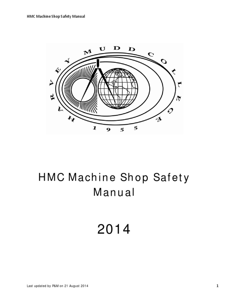 HMC Machine Shop Safety Manual PDF Grinding (Abrasive Cutting) Drill