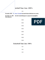 Basketball Time Line