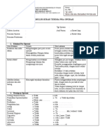 Formulir Serah Terima Pra Operasi