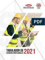 TABULADOR SERVICIOS PROFESIONALES CMIC 2021