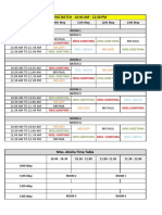 CPA Staff Time Table