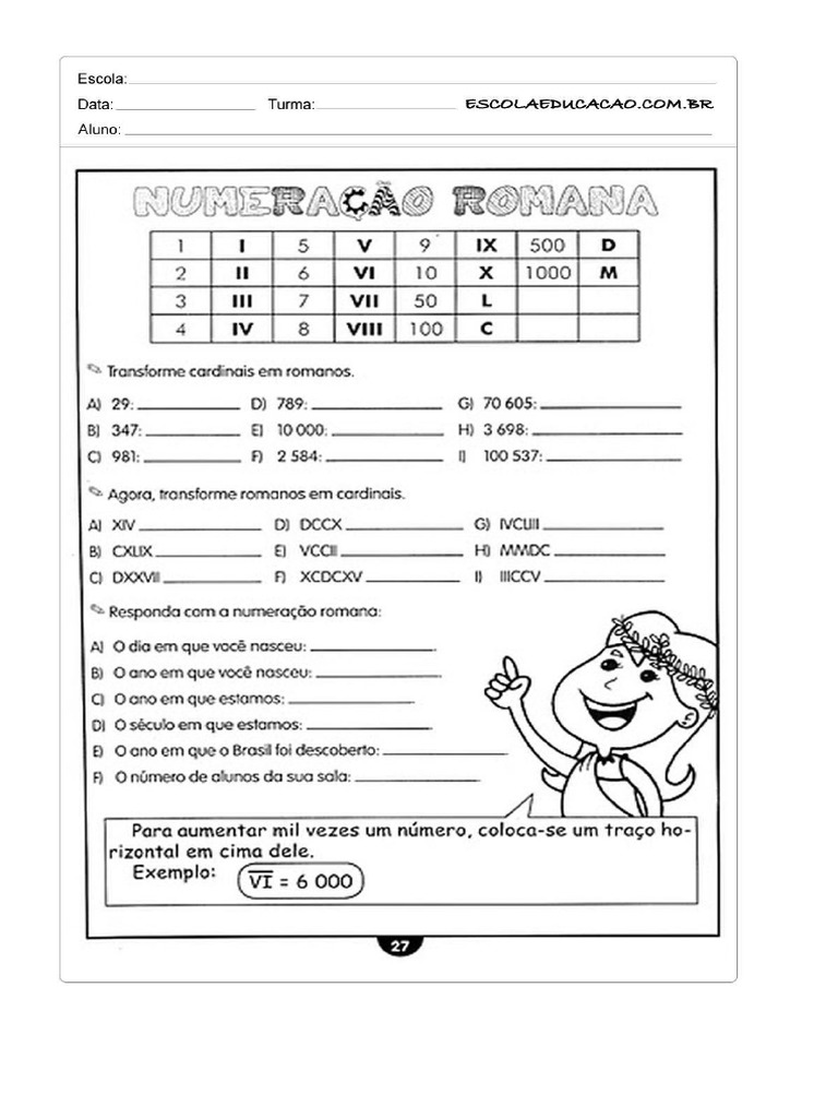 Matematica Contas 5 Ano Variadas Pdf