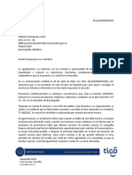 Respuesta favorable a solicitud de servicio de Internet y televisión